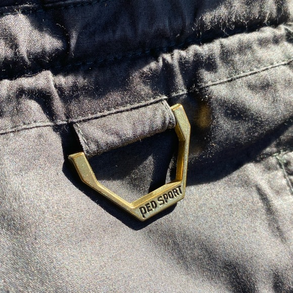 Pedsport/Pedigree Vintage Down Ski/Snowboard Black One-Piece Snow Jumpsuit - Picture 7 of 11